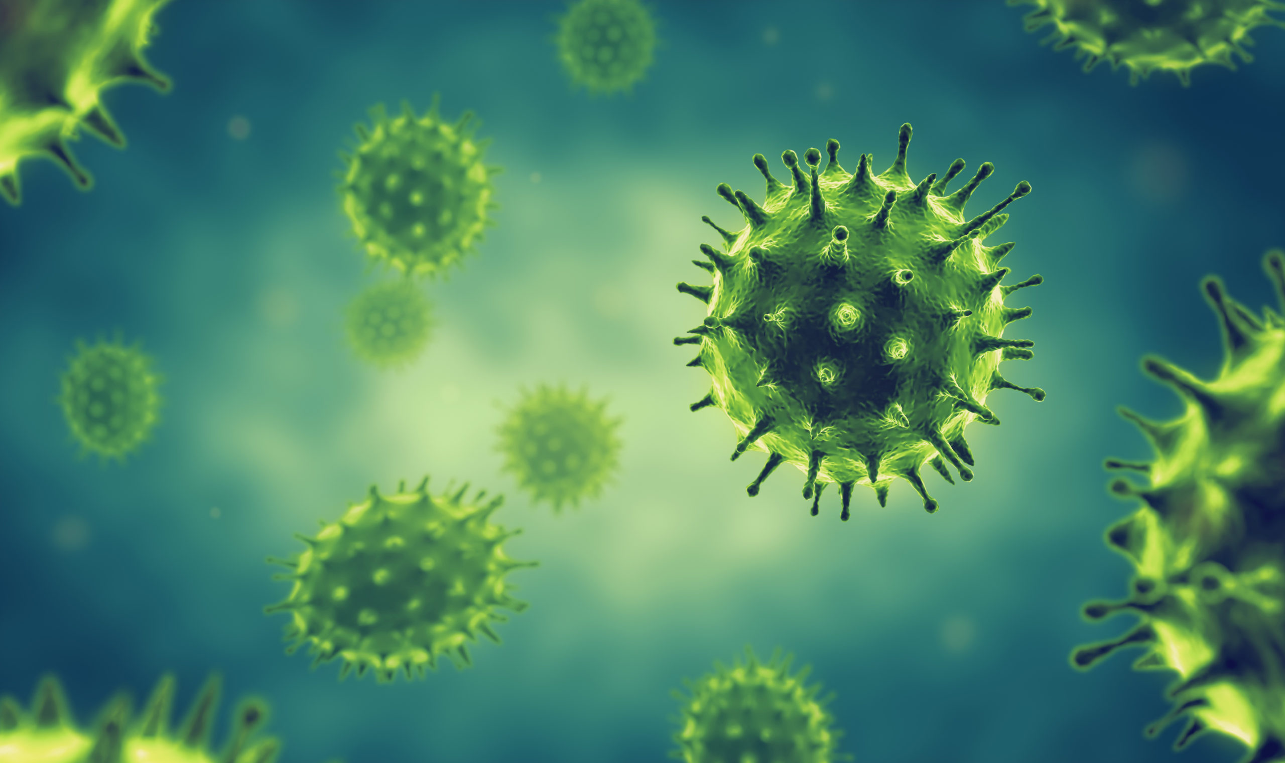 An,Illustration,Of,The,Influenza,Virus,Cells,.3d,Illustration.