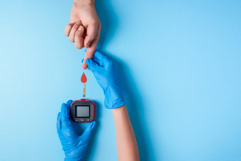 Nurse,Making,A,Blood,Test.,.,Man's,Hand,With,Red