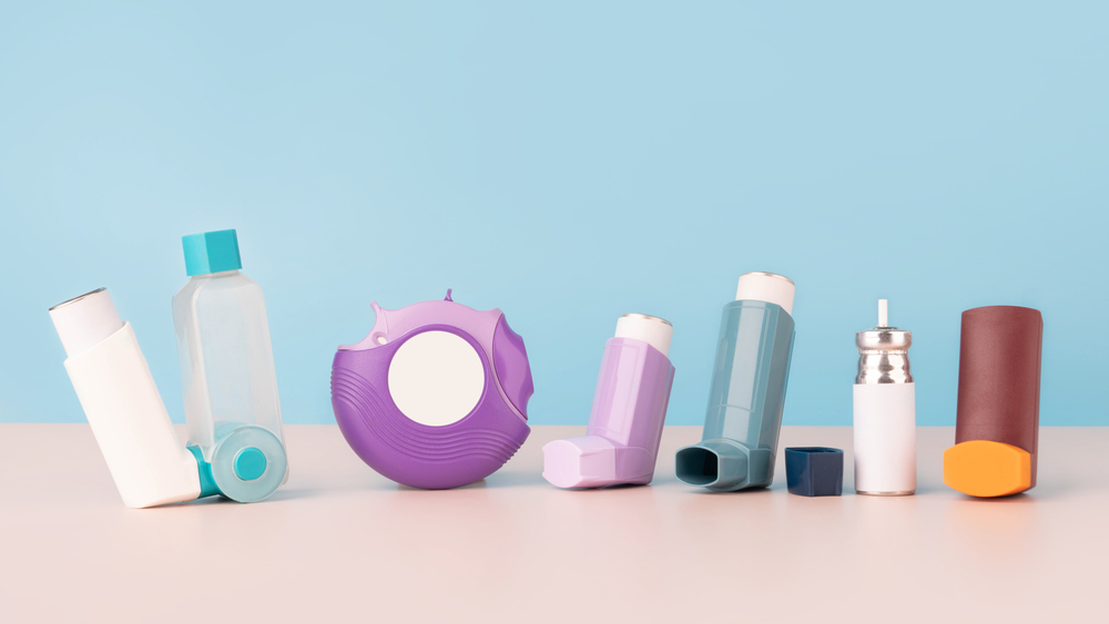 Set,Of,Asthma,Inhalers,For,Asthma,And,Copd,Patients,On